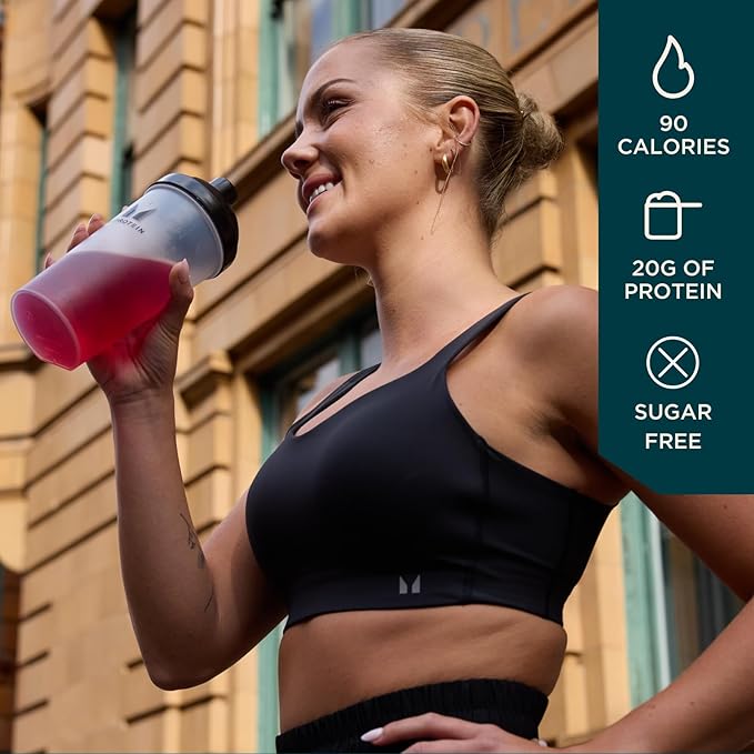 Myprotein Clear Whey Isolate Protein Powder 20 Servings (1.1lbs) Tropical Dragonfruit 20g Protein per Serving Naturally Flavored Drink Mix Daily Protein Intake for Superior Performance