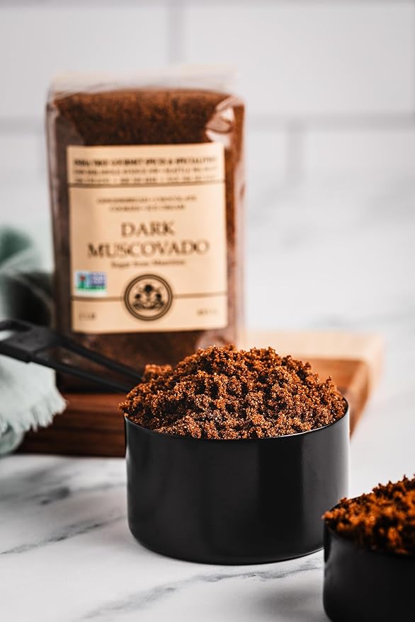 India Tree Dark Muscovado Sugar 1 lb (Pack of 4)