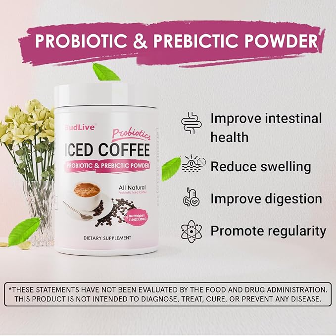 Probiotic Iced Coffee with Adaptogens Slim Ground Coffee Arabica Specialty Coffee Caffeinated Medium Roast Ideal for Cold Brew &amp Refreshing Iced Beverages Brew Instant Coffee 500g