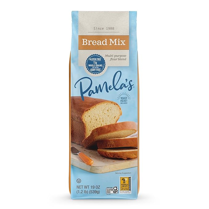 Pamela’s Baking Mixes Bread &amp Flour Blend Gluten-Free 19 oz. (Pack of 6)