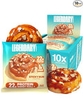Legendary Foods Cinnamon Roll 22g Protein Bars – Gluten-Free Low Carb Meal Option – Sweet Zero Sugar Snack Keto-Friendly – 10-Pack High Protein Pre- or Post-Workout Nutrition Bars - Sticky Bun