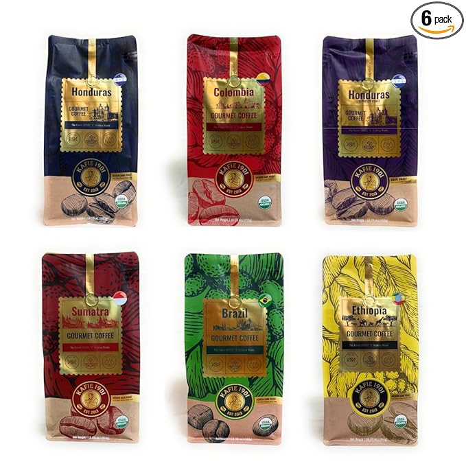 Kafie 1901 Coffee Co. Connoisseur's Sampler - 6 lbs. of coffee