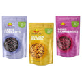 Amrita Black Zante Currants (1lb) + Golden Raisins (2lb) + Dried Cranberries (2lb) - Gluten Free non-GMO Vegan Snacks - Healthy Snacks Packed Fresh in Resealable Bags | No Preservatives Added
