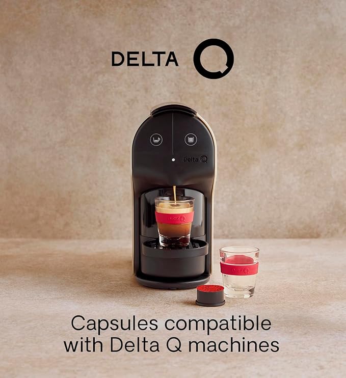 Delta Q - Qharacter Espresso Pods for Delta Q Machines - Intensity 9 Notes of Caramel and Dried Fruits 40 Capsules XL Pack