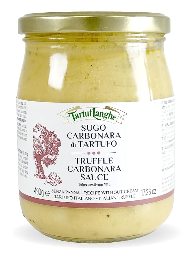 TartufLanghe Carbonara Pasta Sauce - with Italian Summer Truffle - 17.26 oz
