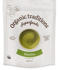 Organic Traditions Premium Matcha Powder Authentic Japanese Tencha Leaves Green Tea Rich in Antioxidants and Naturally Occurring L-Theanine for Calm Focus Energy Drink Tea 100g / 3.5oz Bag