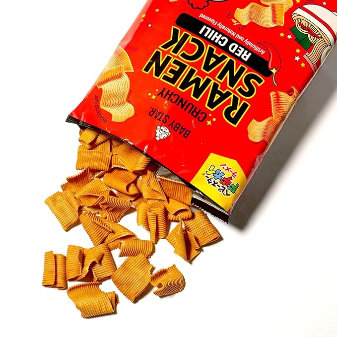 Baby Star Crunchy Ramen Snack Wide - Red Chili 2.46oz (6 Pack)
