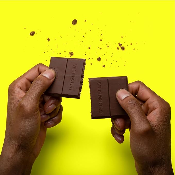 Hormbles Chormbles Protein Candy Bars Salted Fudge 10g Protein 0g Sugar 140 Calories Fudge Chocolate Candy With Crunchy Pieces and Salt Sugar Free Snacks or Dessert 1.13 Oz 12 Pack