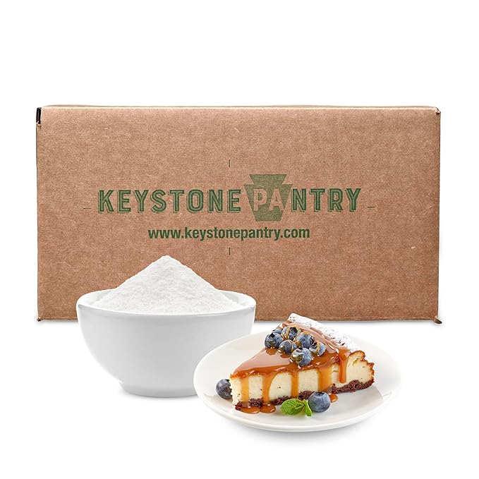 Keystone Pantry - Allulose Sweetener Low Calorie and Low Carb Sugar Substitutes Natural Allulose Sugar Substitute Gluten Soy and Sugar Alcohol-Free 20 Lbs.