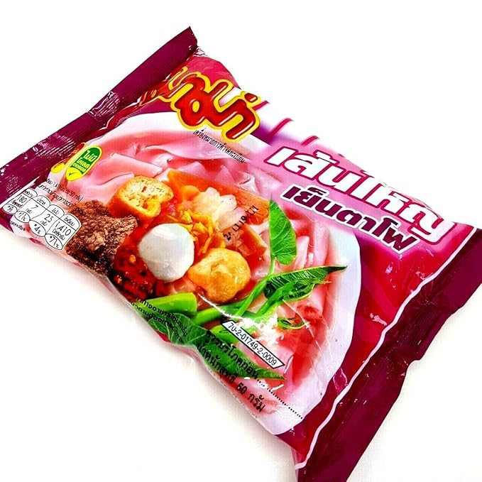 (50g. x 5 Packs) Yentafo Flavour Quick Cooking Thai Instant Noodles Soup Fest Spicy Food
