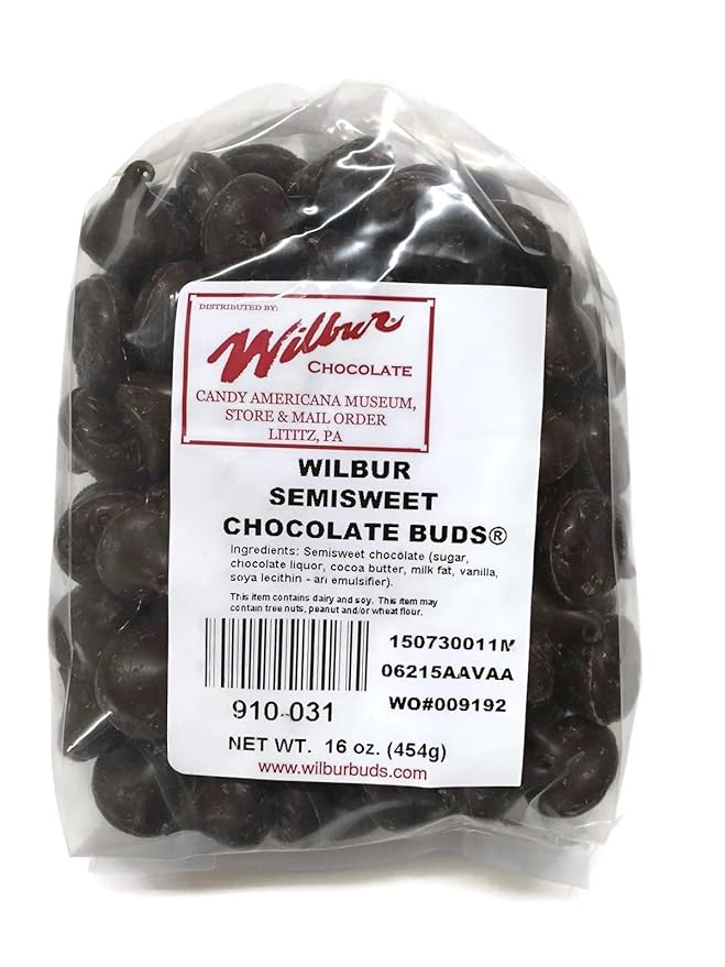Wilbur Buds Semisweet Dark Chocolate Buds 16 Oz. Bag
