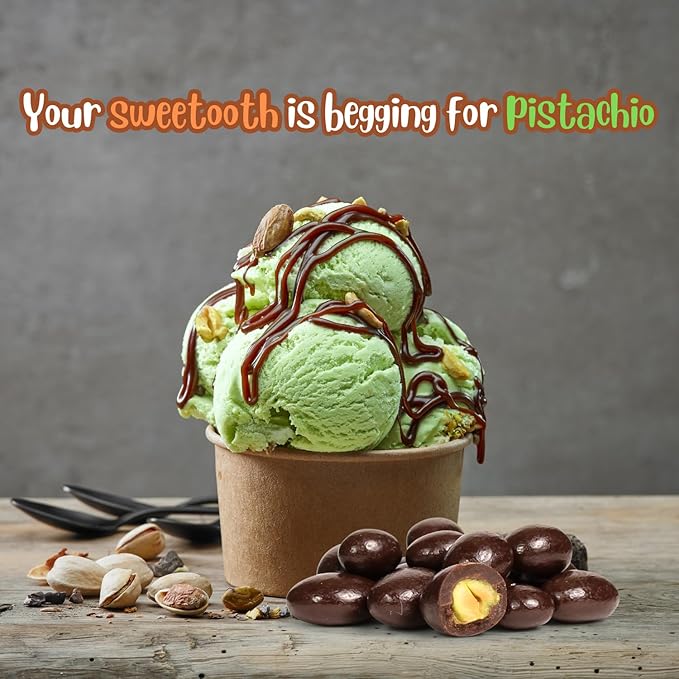 Dark Chocolate Covered Pistachio by It's Delish 5 lbs Bulk Bag | Chocolate Candy Nuts Bulk Pistachios Chocolates Sweet &amp Crunchy Nut Snack | Vegan Kosher