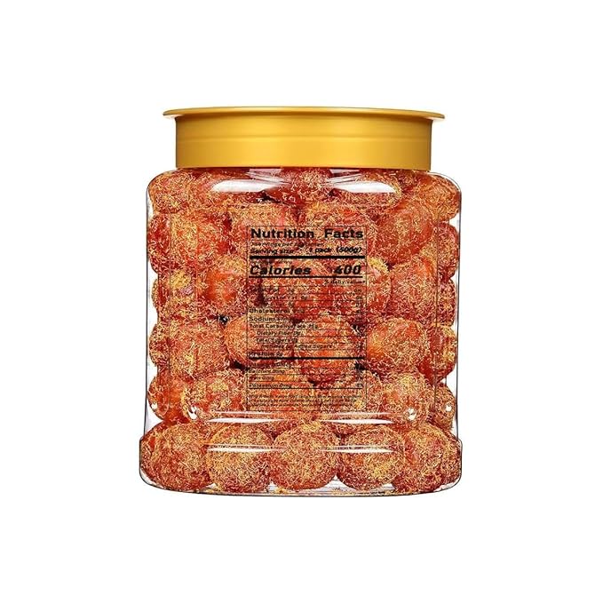 【Soft Glutinous and Sweet】Rock Candy Golden Kumquat 500g/Can Delicious Dried Fruit Dim Sum Preserved Fruit Leisure Snacks Healthy Nutritious Dried Snacks Chinese Dessert (Mixed flavors1000g)