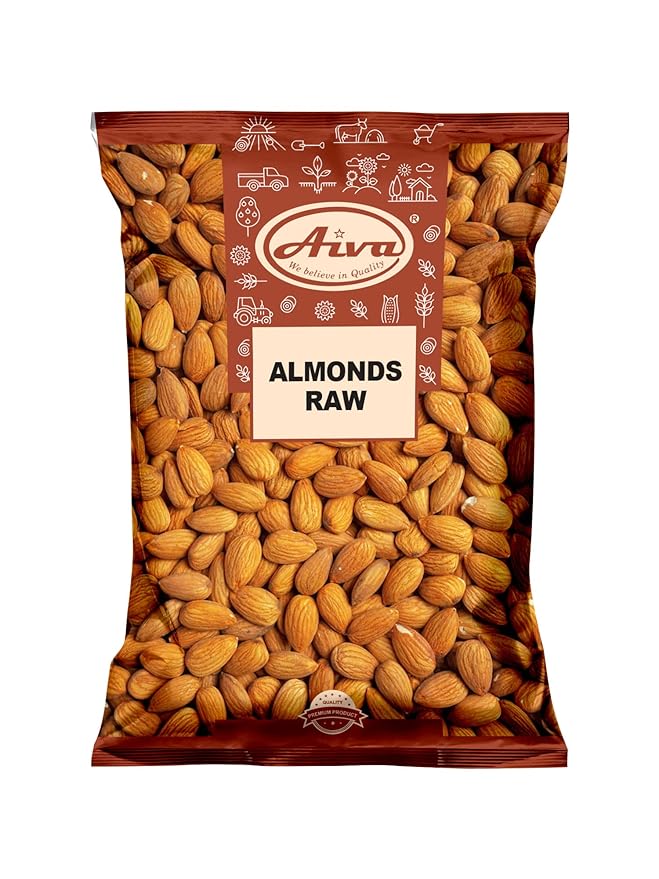 AIVA Natural Whole Raw Almonds - 10 lb Grown in the USA Raw Whole Almonds