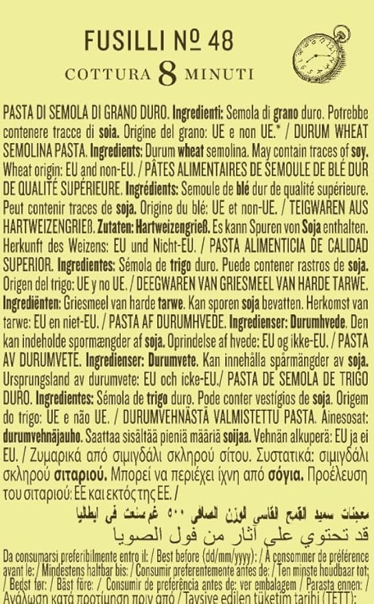 Rummo - Fusilli n.48 Bronze Drawn - 16 Packs of 11 lbs