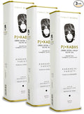 P.J. KABOS Fresh 2025/26 Harvest High Phenolic (400+mg/kg) Natural Greek Extra Virgin Olive Oil Kosher Greece Cold Extracted 16.9 oz Tin Koroneiki Family Reserve -Medium (3-Pack)