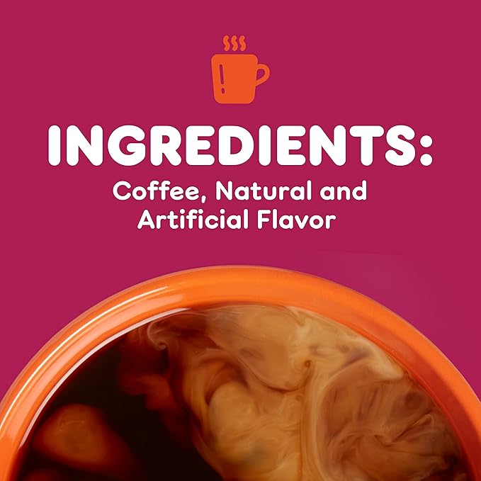 Dunkin' Candy'd Almond Flavored Dark Roast Ground Coffee 11 Ounce (Pack of 6)
