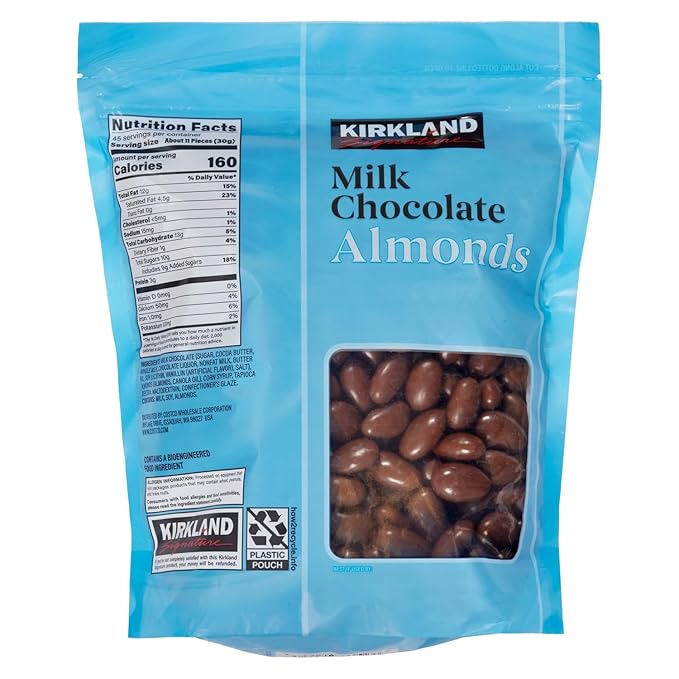 Kirkland Signature Milk Chocolate Covered Almonds - 48 Ounce