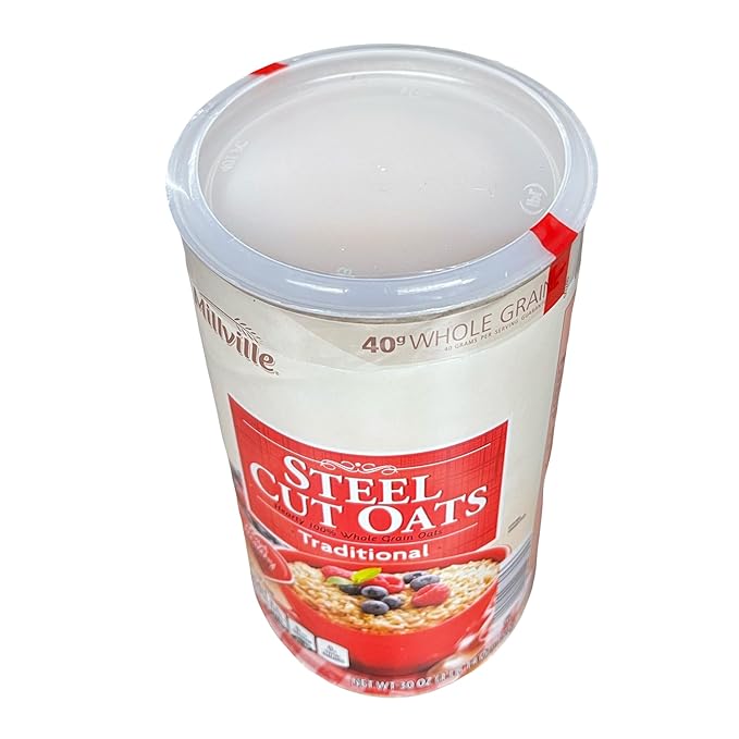 Steel Cut Oats Traditional Whole Grain Heart Healthy 30 oz (Pack of 2)