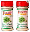Twisted Pepper Co. Handcrafted Premium Seasonings Crazy About Dill Low Sodium No MSG Gluten Free 5 oz. bottles Great on fish chicken make a fish sauce or sour cream dip