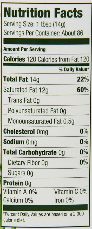 Kirkland Signature Organic Coconut Oil Cold Pressed Unrefined 42.3 Fl oz