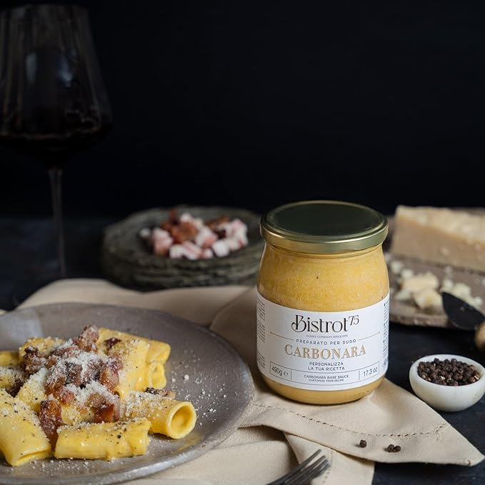 TartufLanghe Carbonara Base Sauce - with Italian Summer Truffle - 17.26 oz