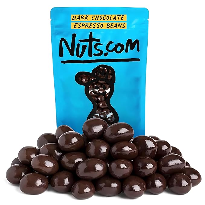 Nuts.com – Dark Chocolate Covered Espresso Bean – 2 Pound Bag Great Snack for Adults Good Source of Antioxidants &amp Caffeine – For Office Holiday Gatherings &amp Home Snacking