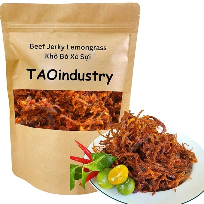 Shredded Beef Jerky Original Flavor 6oz Bag Khô Bò Sợi Vietnamese