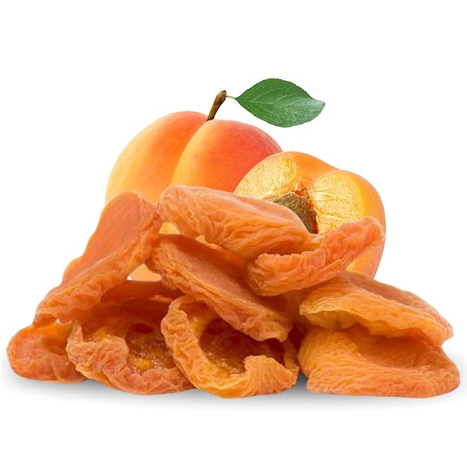 California Dried Apricots by Its Delish 1Lb Bag | Fancy Apricot Dried Fruit | Naturally Sweet &amp Tangy Healthy Snack No Sugar or Color Added | Vegan Kosher