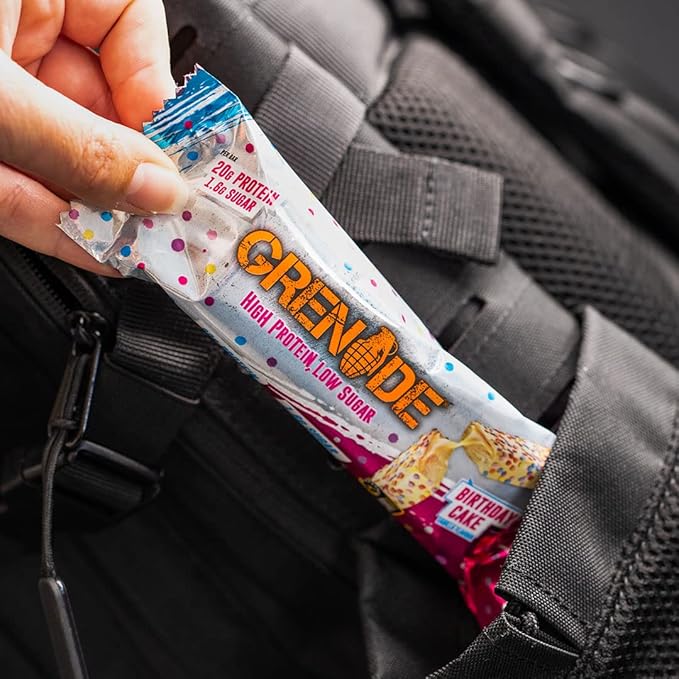 Grenade Carb Killa High Protein and Low Sugar Candy Bar 12 x 60 g - Birthday Cake