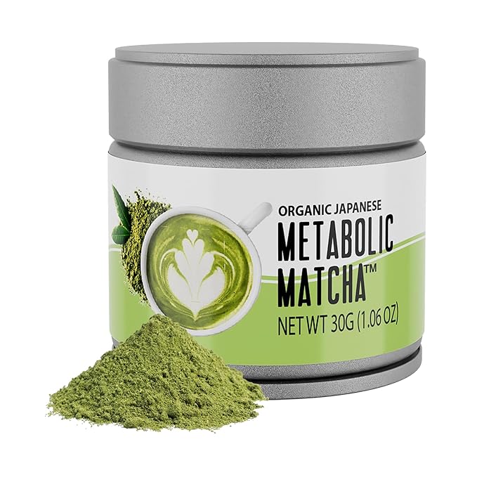 Naturalslim Japanese Organic Matcha Powder Green Tea - Metabolic Pure Japanese Matcha Tea Superfood with L-Theanine &amp Antioxidants for Metabolism Energy &amp Concentration - 30g