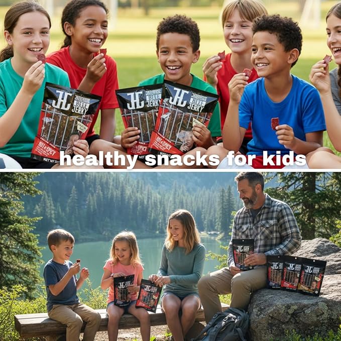 JailHouse Beef Jerky Hot &amp Spicy | High-Protein Snacks for adults Gluten-Free Jerky Fuel for Active Lifestyles | Uncut Mob Taste | Your Poker Table Carnivore Snax | The Perfect Gourmet Gift for M