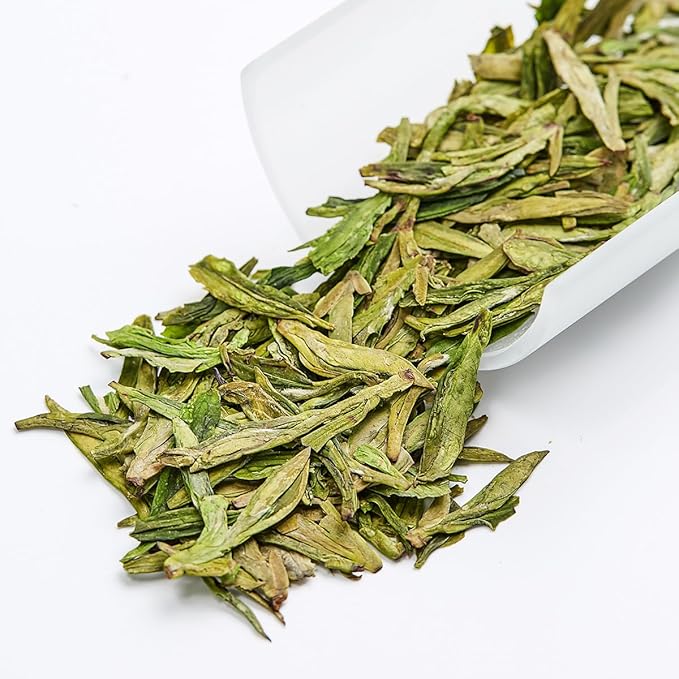 BAMATEA Longjing Green Tea Loose Leaf - Premium Chinese Dragonwell Tea 50g (1.76oz) Fresh &amp Smooth Flavor