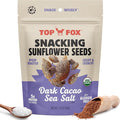 Top Fox Snacks Dark Cacao Sea Salt Sunflower Seeds To Eat (5.5 oz Pack of 6) – Keto Friendly Snacks Allergen Free Snacks Gluten Free Snacks Protein Snacks Keto Snacks Paleo &amp Vegan - Organi