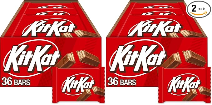 KIT KAT Milk Chocolate Wafer Candy Bars 1.5 oz (Pack of 72)