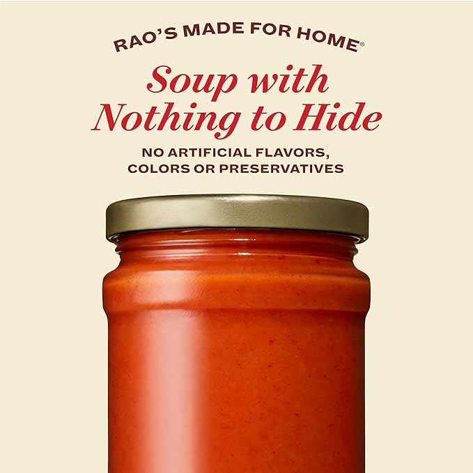 Rao's Homemade Slow Simmered Soup Creamy Tomato 16 Ounce (Pack of 6)