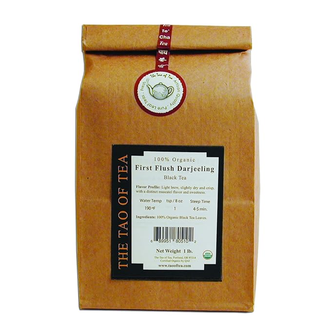 The Tao of Tea First Flush Darjeeling 100% Organic Black Tea 1 Pound