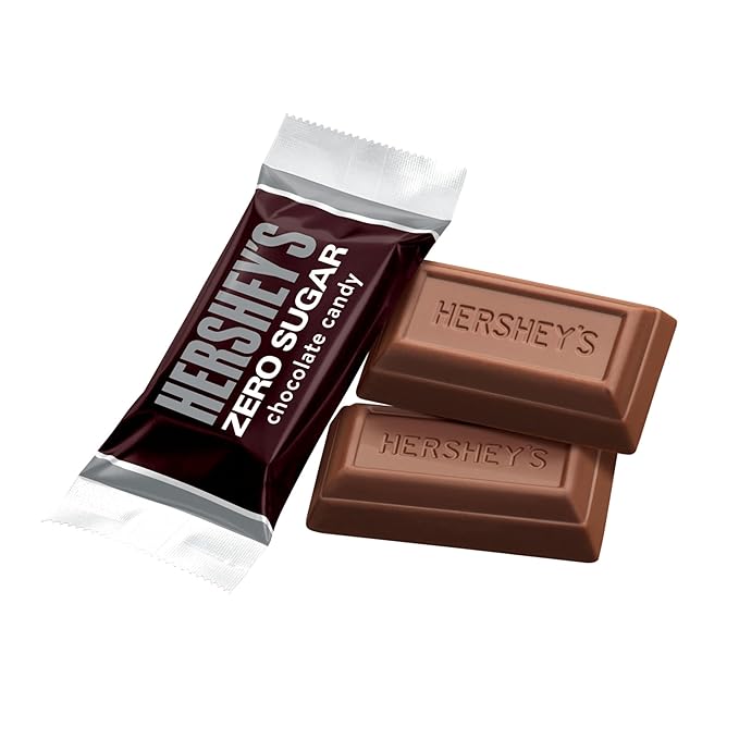 HERSHEY'S Zero Sugar Chocolate Candy Bags 3 oz (12 Count)