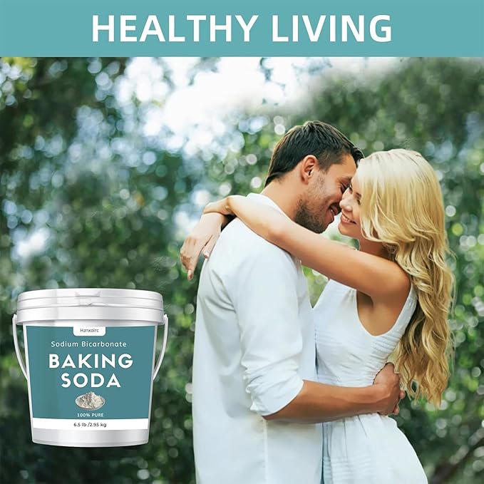 6.5 lb Baking Soda Powder Bulk Premium Sodium Bicarbonate Powder 100% Pure Used for Bread Cookies and Other Baked Goods Also Can Clean and Deodorize