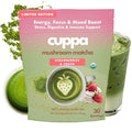 Cuppa Strawberries &amp Cream Matcha - Great tasting ceremonial matcha with mushrooms adaptogens &amp superfoods - Lion's Mane Ashwagandha Cordyceps MCT &amp Prebiotic Fiber . Supports natural