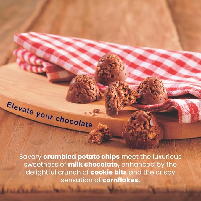 ROYCE' Potatochip Chocolate Potechi Crunch - Sweet and Salty Snack | Crispy and Savory Crumbled Potato Chips| Snack for Gifting &amp Indulging | Japanese Chocolate from Hokkaido (4 Pieces of Chocol