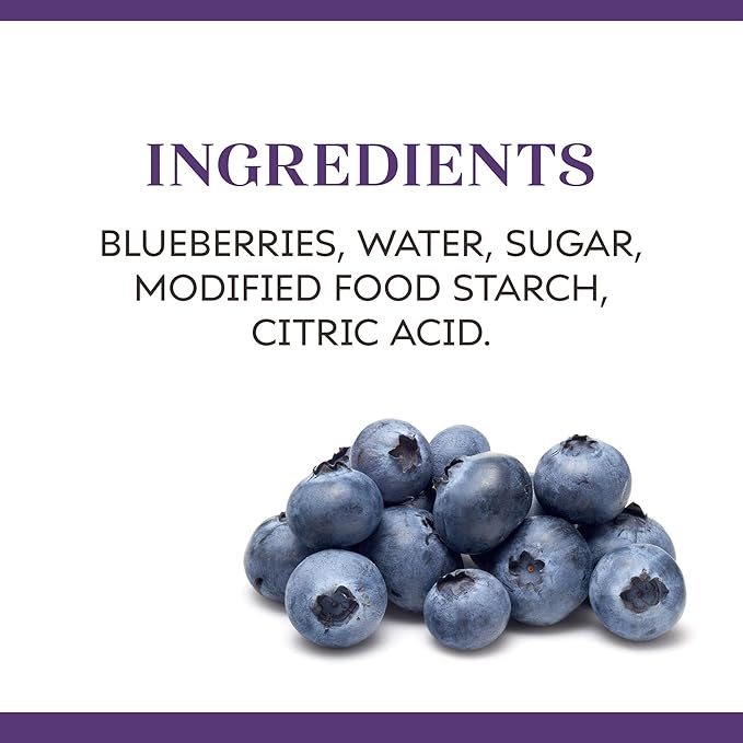 Duncan Hines Wilderness More Fruit Pie Filling &amp Topping Blueberry 21 Ounce (Pack of 12)