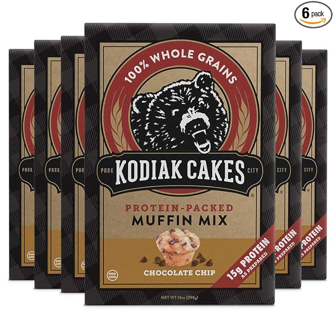 Kodiak Cakes Muffin Mix Chocolate Chip (Pack of 6)