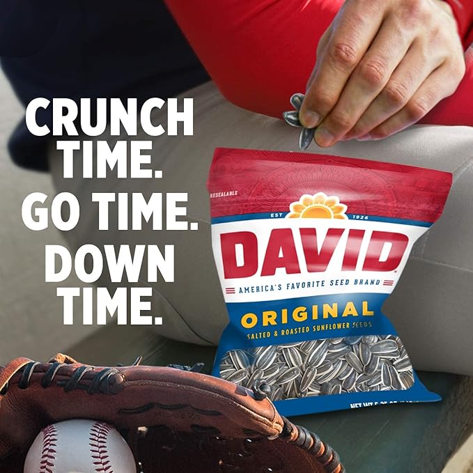 David Sunflower Seeds Variety Pack - 11 Unique Flavors - 5.25 Ounces Per Bag - With Extra Large Mighty Merchandise Bag Clip