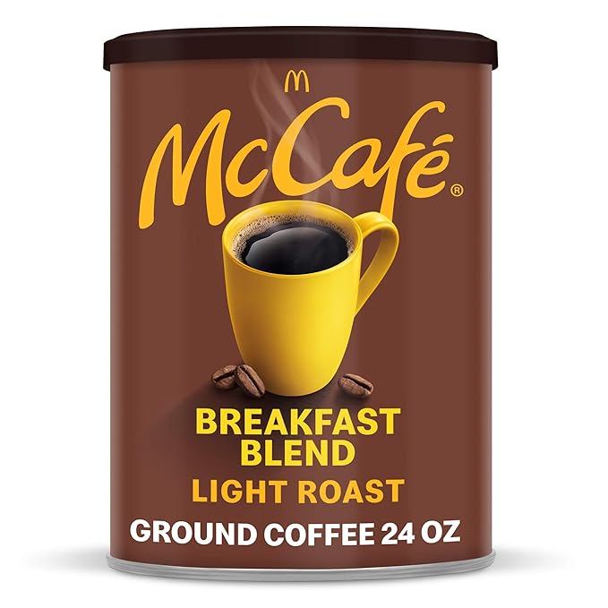 McCafe Breakfast Blend Light Roast Ground Coffee 24 oz Canister