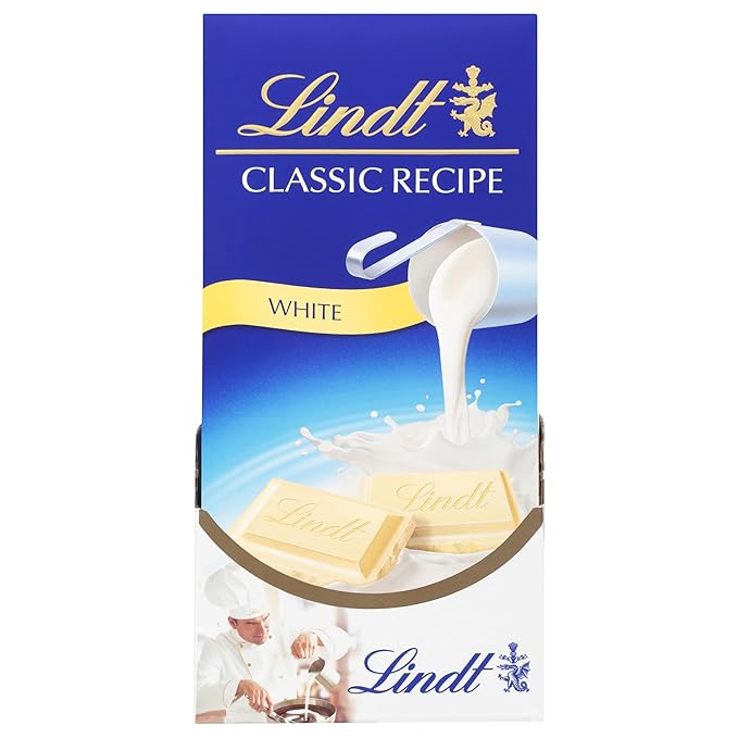 Lindt CLASSIC RECIPE White Chocolate Bar White Chocolate Candy 4.4 oz. (12 Pack)