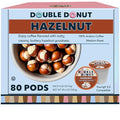 Double Donut Coffee Flavored Coffee Pods Caffeinated Hazelnut Coffee Pods for Keurig K Cups Machines Medium Roast 80 Count (Pack of 1)
