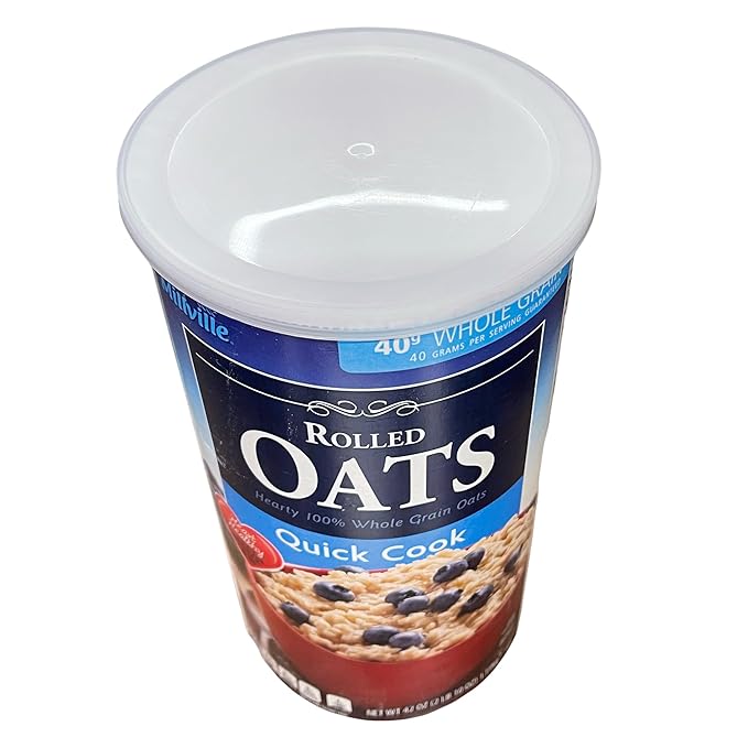 Quick Cook Rolled Oats 100% Whole Grain 42 oz Heart Healthy (Pack of 2)
