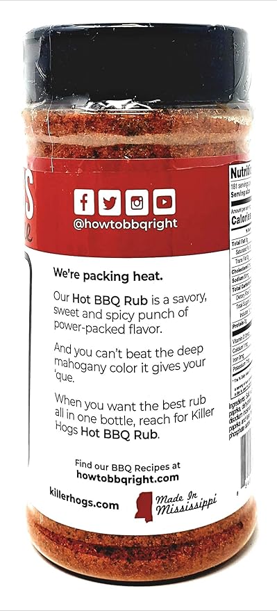 Killer Hogs Barbecue Rub Variety Pack - Original BBQ Rub Hot BBQ Rubs and A.P. Seasoning - Pack of 3 Bottles - 16 oz Per Bottle - 48 oz Total
