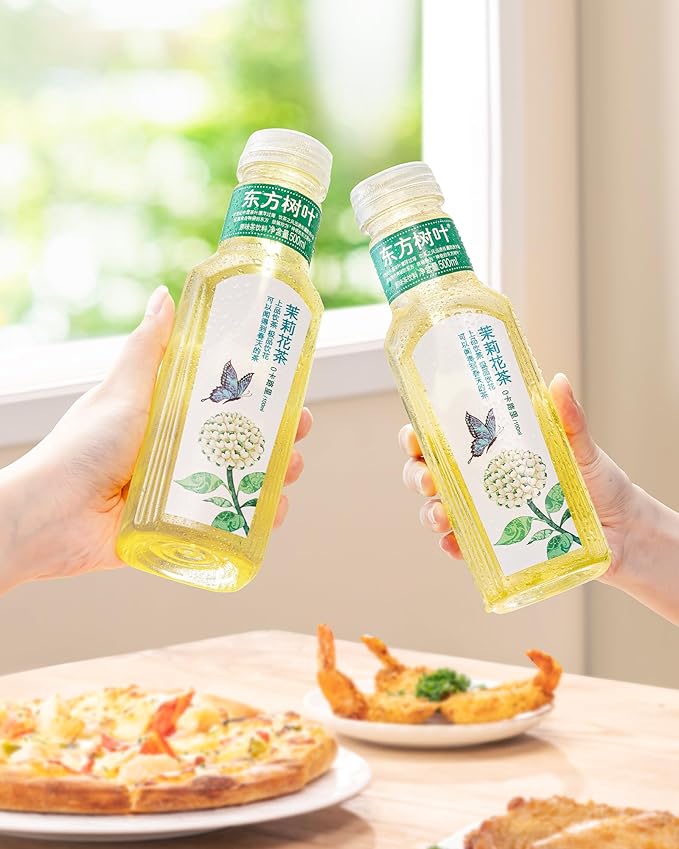 ORIENTAL LEAF Unsweetened Iced Tea – Bottled Jasmine Green Tea 16.9 FL oz bottles (Pack of 15) Sugar Free 0 Calories